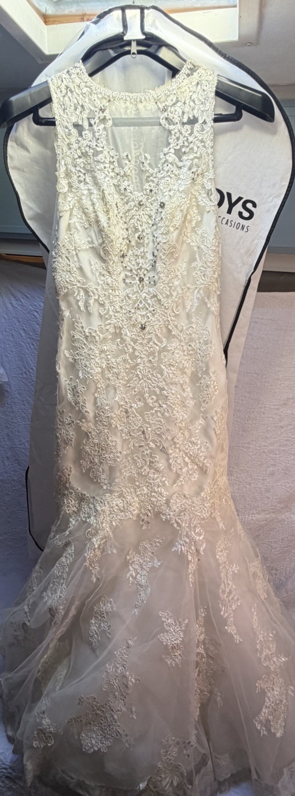 Bridal Dress Mori Lee By Madeline Gardner Gown With Stone Embroid Dress Sz6