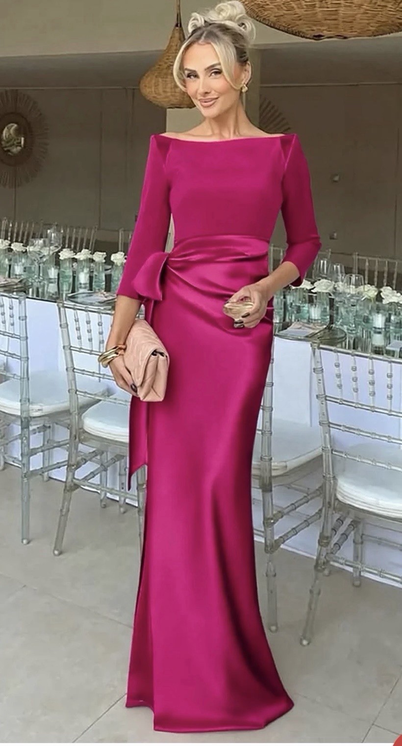 Cocomelody Sheath Scoop 3/4 Length Sleeves Floor Length Mother Dress Size 10 NWT
