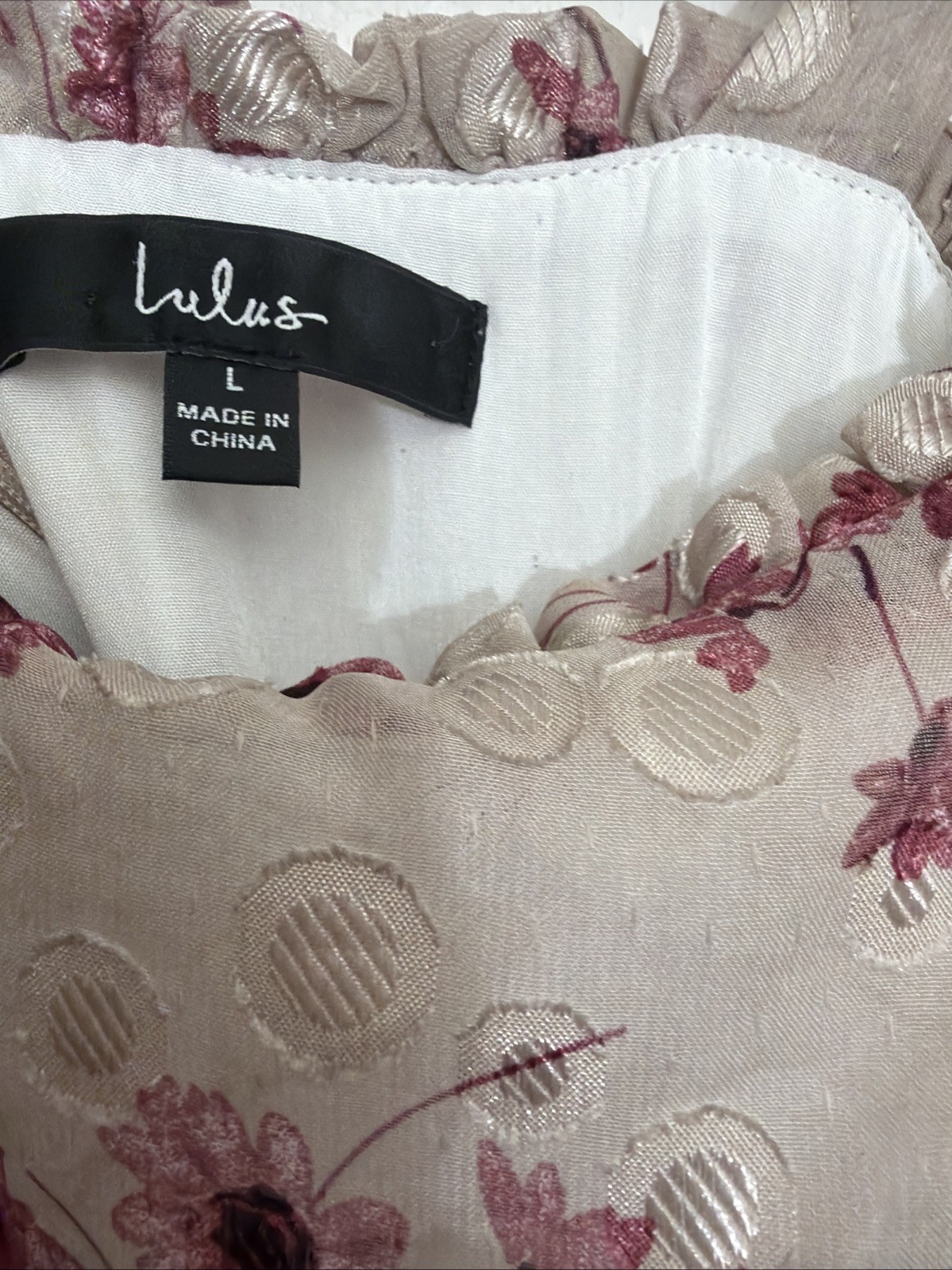Lulus Pink Floral Midi With OverlayCottage Core Fairy Core FlowyWhimsical.