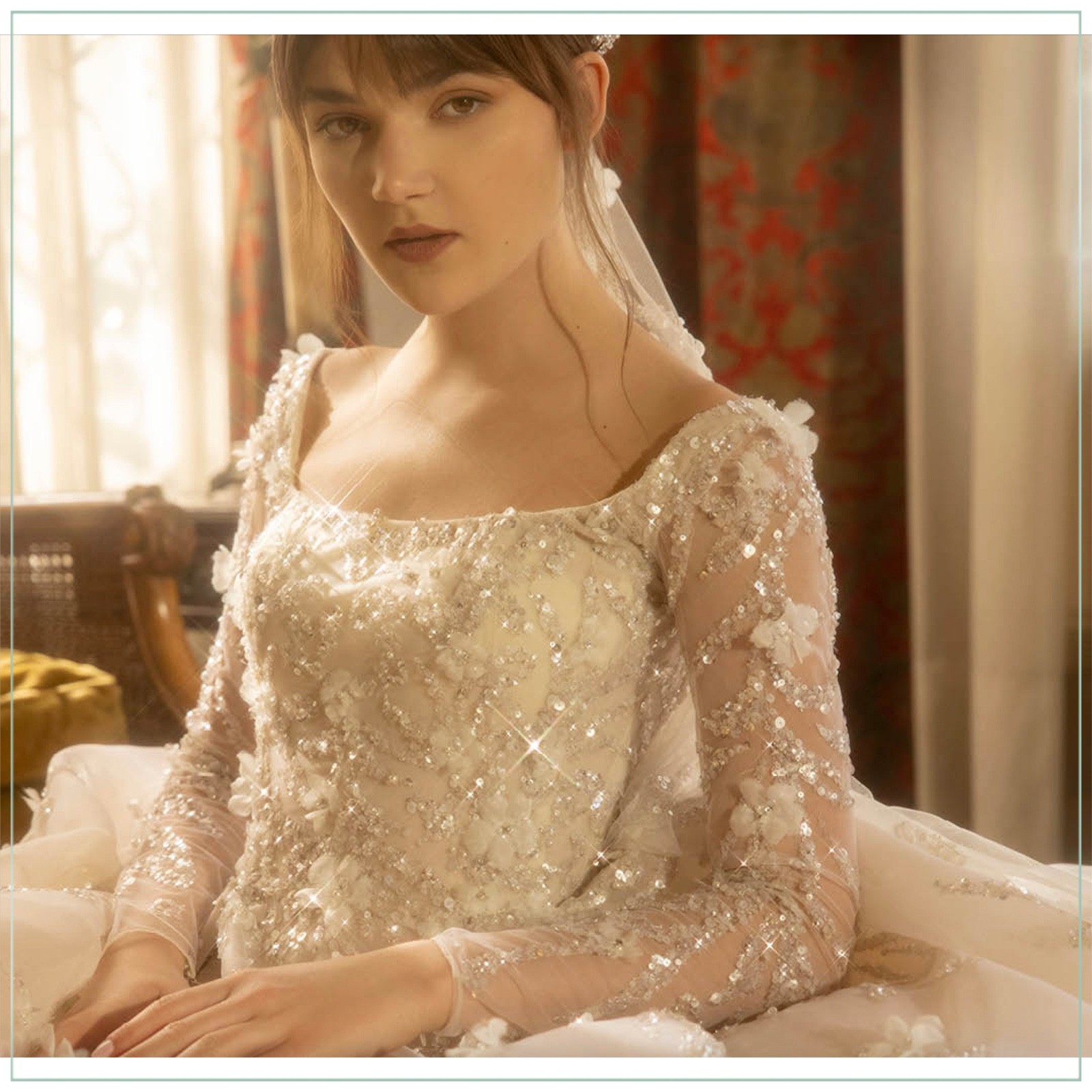$21,750 Saiid Kobeisy Beaded Crystal Pearl Embellished Tulle Runway Bridal Gown