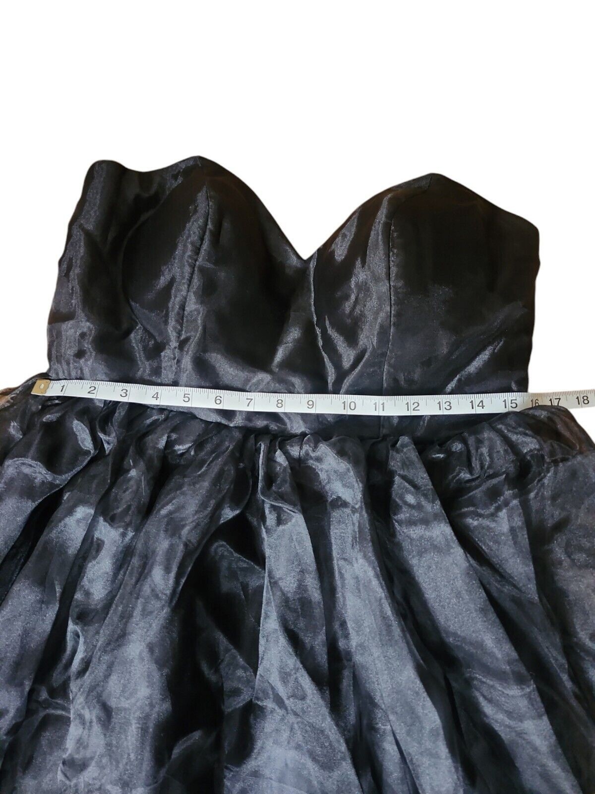 Whimsigoth Dark Fairy Taffeta Wedding Gown Size 14 Sweetheart New With Flaw Hoco