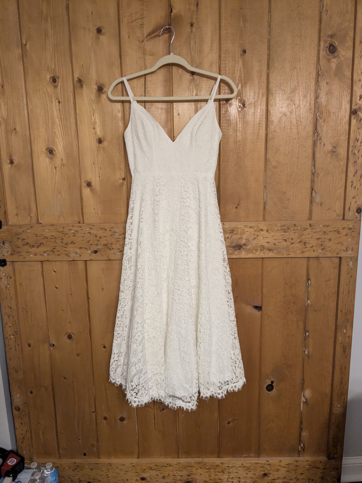 ASOS Bridal Ariana Sleeveless White Wedding Midi Dress Size 2 Bridal Shower