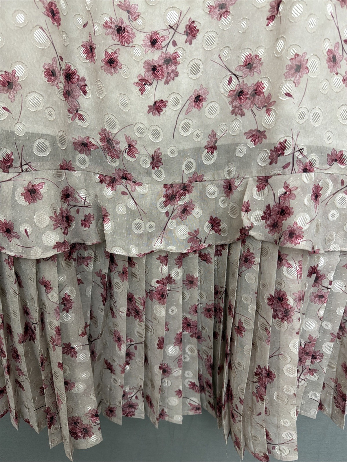Lulus Pink Floral Midi With OverlayCottage Core Fairy Core FlowyWhimsical.