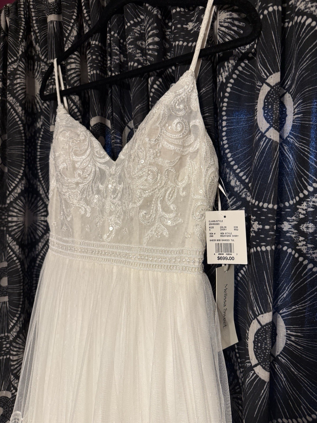 Melissa Sweet Boho Flowy Ivory Lace Wedding Dress 4