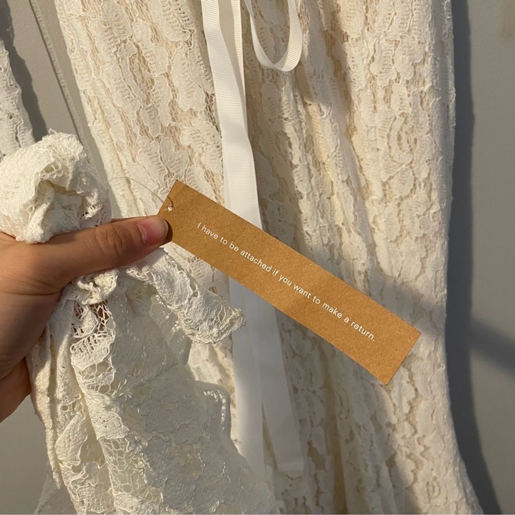 NWT Reformation Lace Hestia Mermaid Dress Wedding Gown Size 0 Ivory