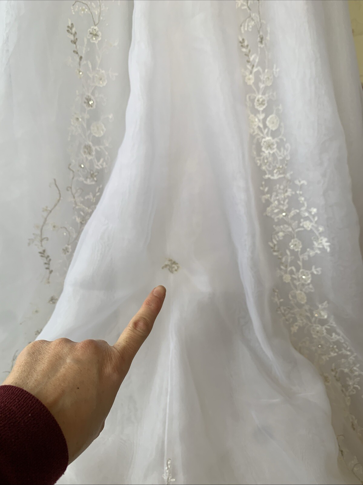 Casablanca Bridal Style 1690 White Size 6 But Altered Hippy Cinderella Strapless