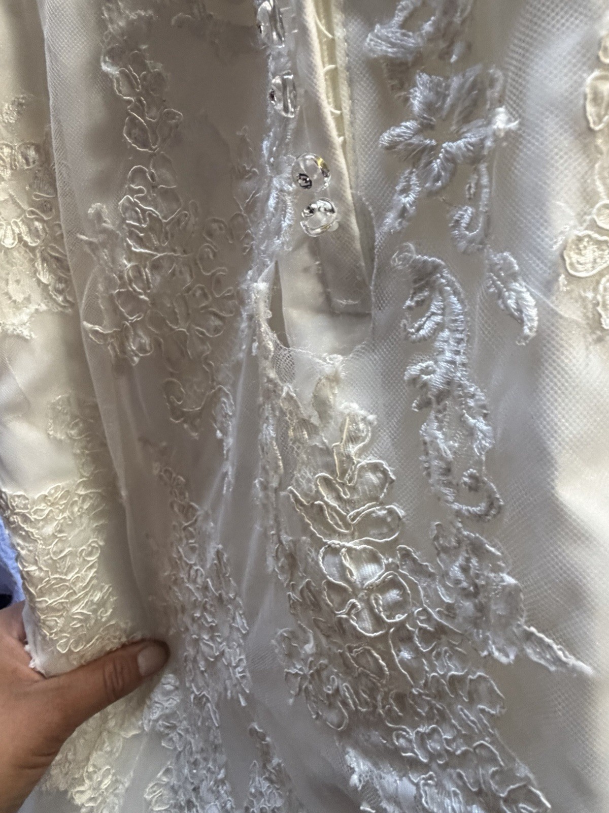 Bridal Dress Mori Lee By Madeline Gardner Gown With Stone Embroid Dress Sz6