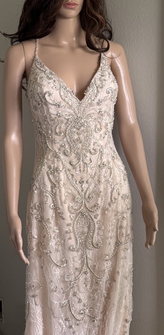 Kitty Chen Designer Wedding Dress Blush Tyra K1885 Size 12