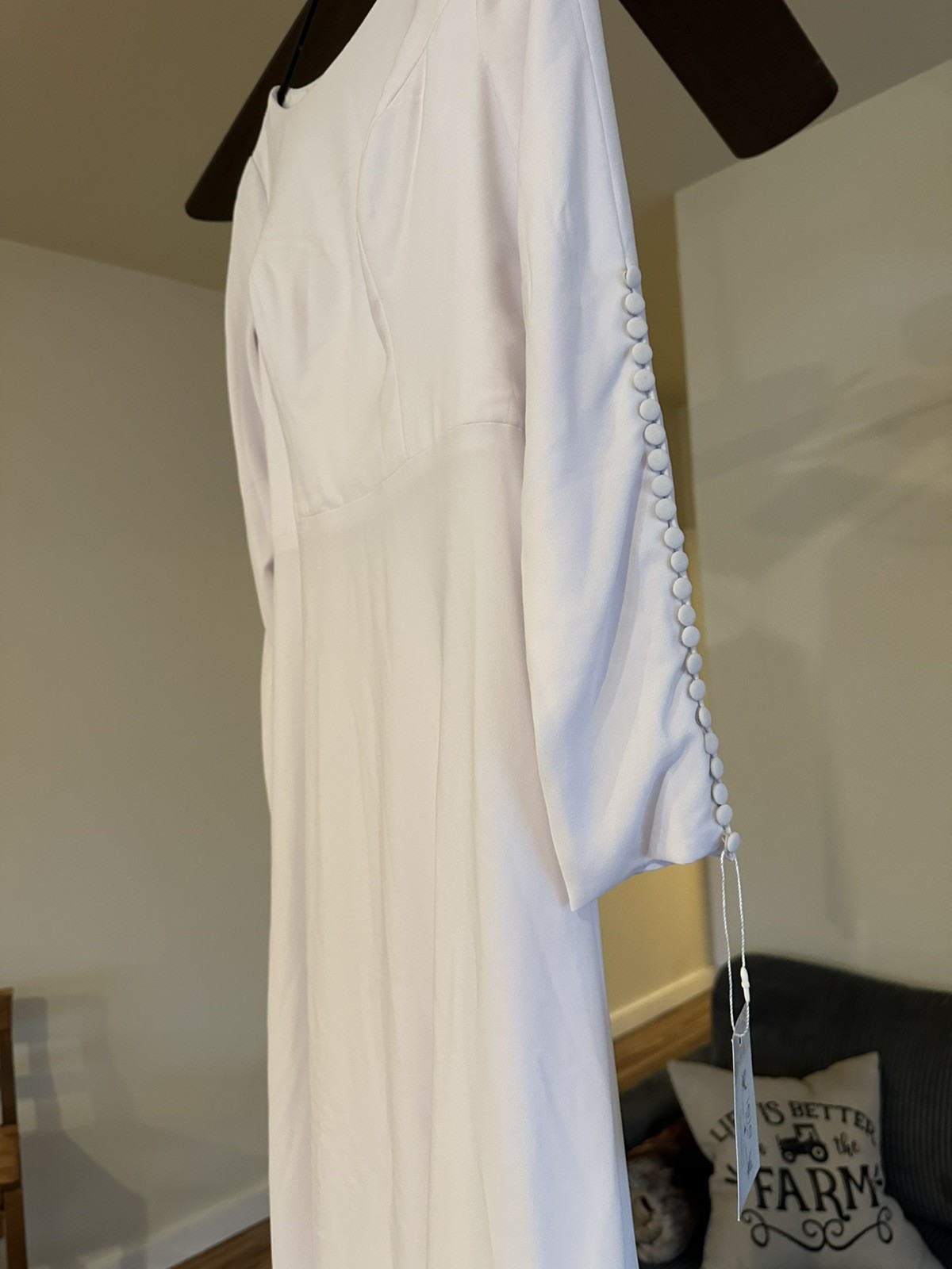 Ieie Bridal Wedding Dress Size 8 Long Sleeve SALONE