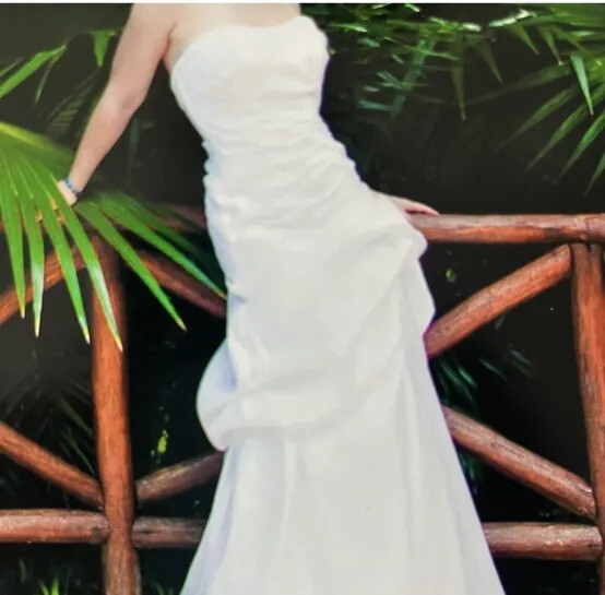 Watters Wedding Gown-tafetta, Size 10