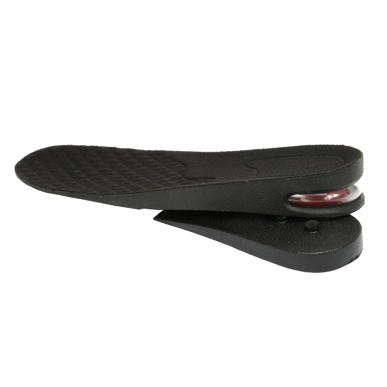 Black Height Increasing lifts, Height Insoles with PU, Look Taller Items,IN2F