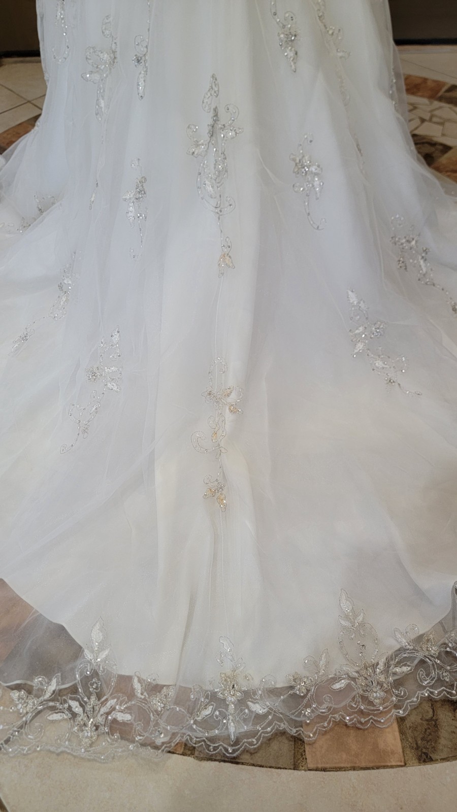 Morilee 2778 Bridal Wedding Dress Crystal Beaded Embroidery Fit and Flare Ivory