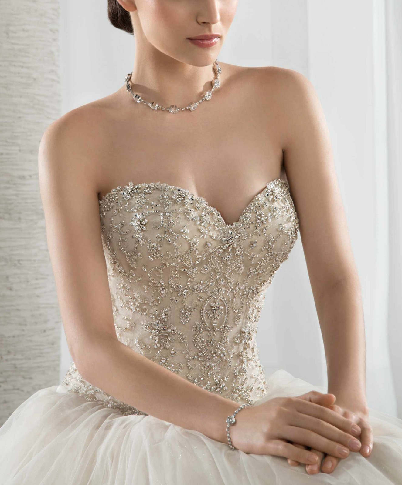 Crystals corset wedding dress wedding dress 32-60 plus size n.measurement glitter tulle top