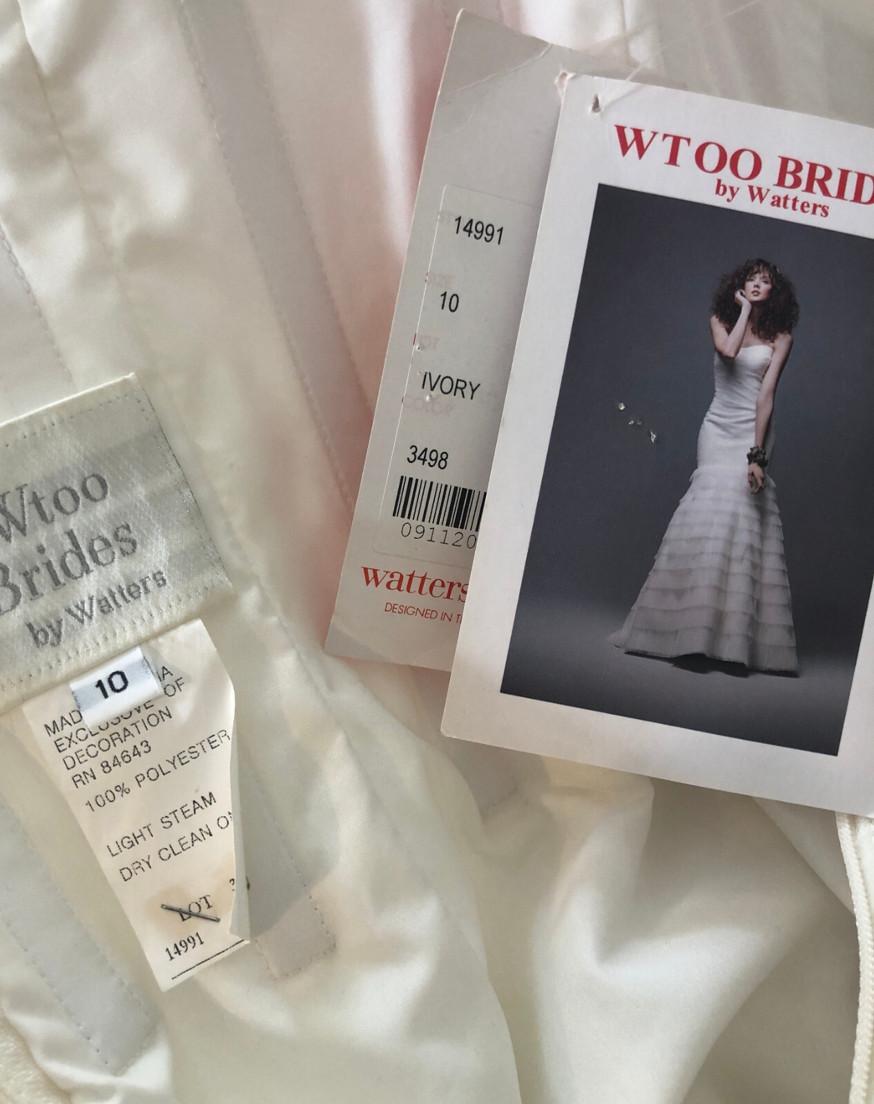 NEW Strapless Wedding Dress Sz 10 NWT $1,400 Strapless Ivory Gown Trumpet