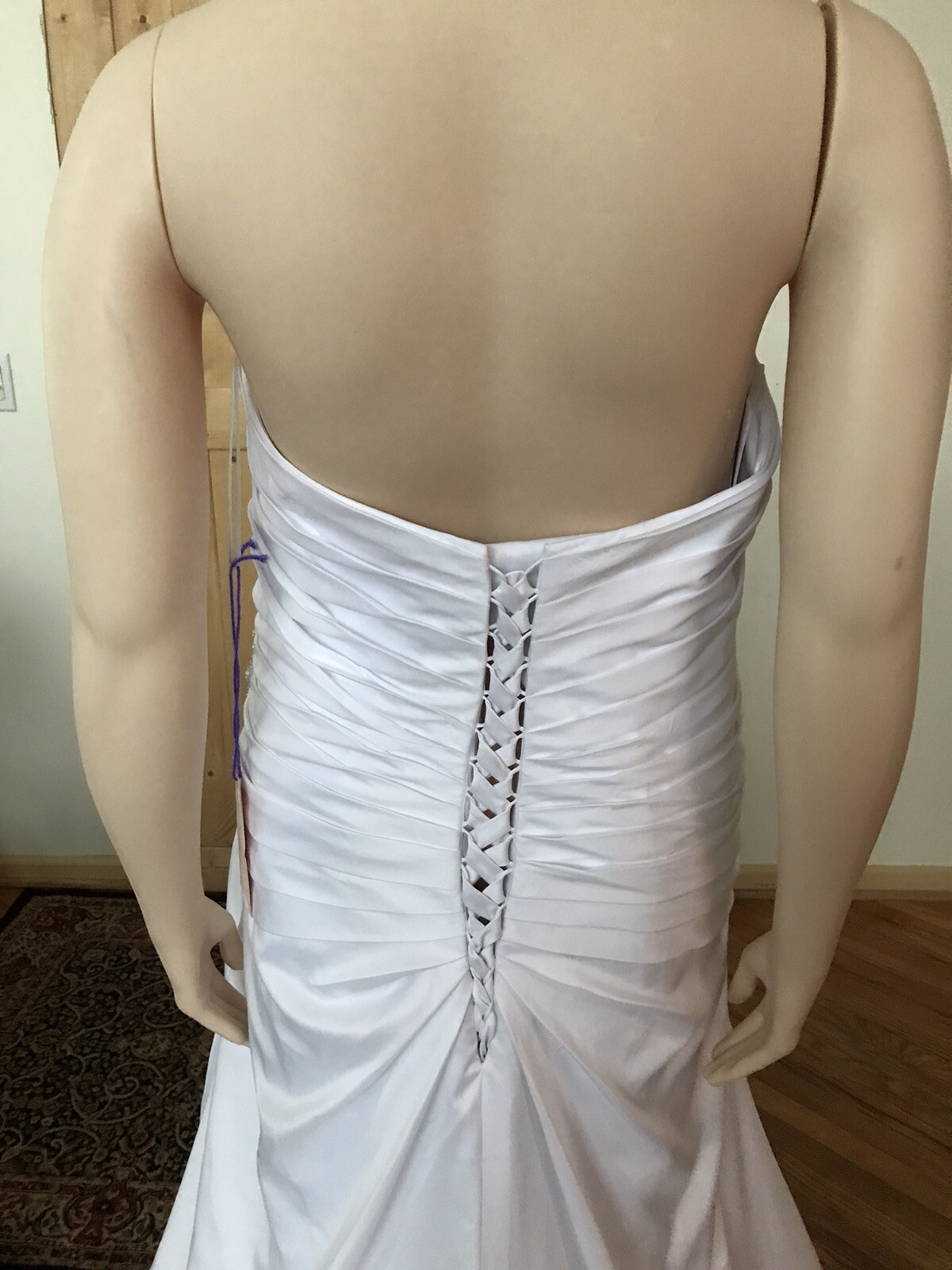 Beautiful Plus Size 26 W Bonny Bridal White Strapless A-Line NWT For The Curvy