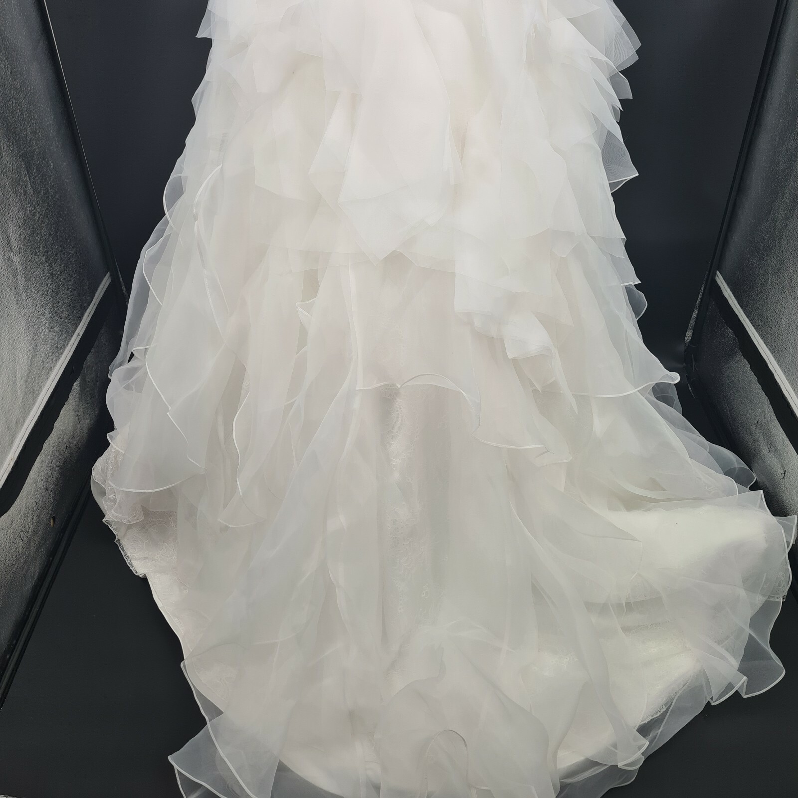 AUGUSTA Jones Strapless Lace Trumpet Mermaid Wedding Dress Size 12 Vintage
