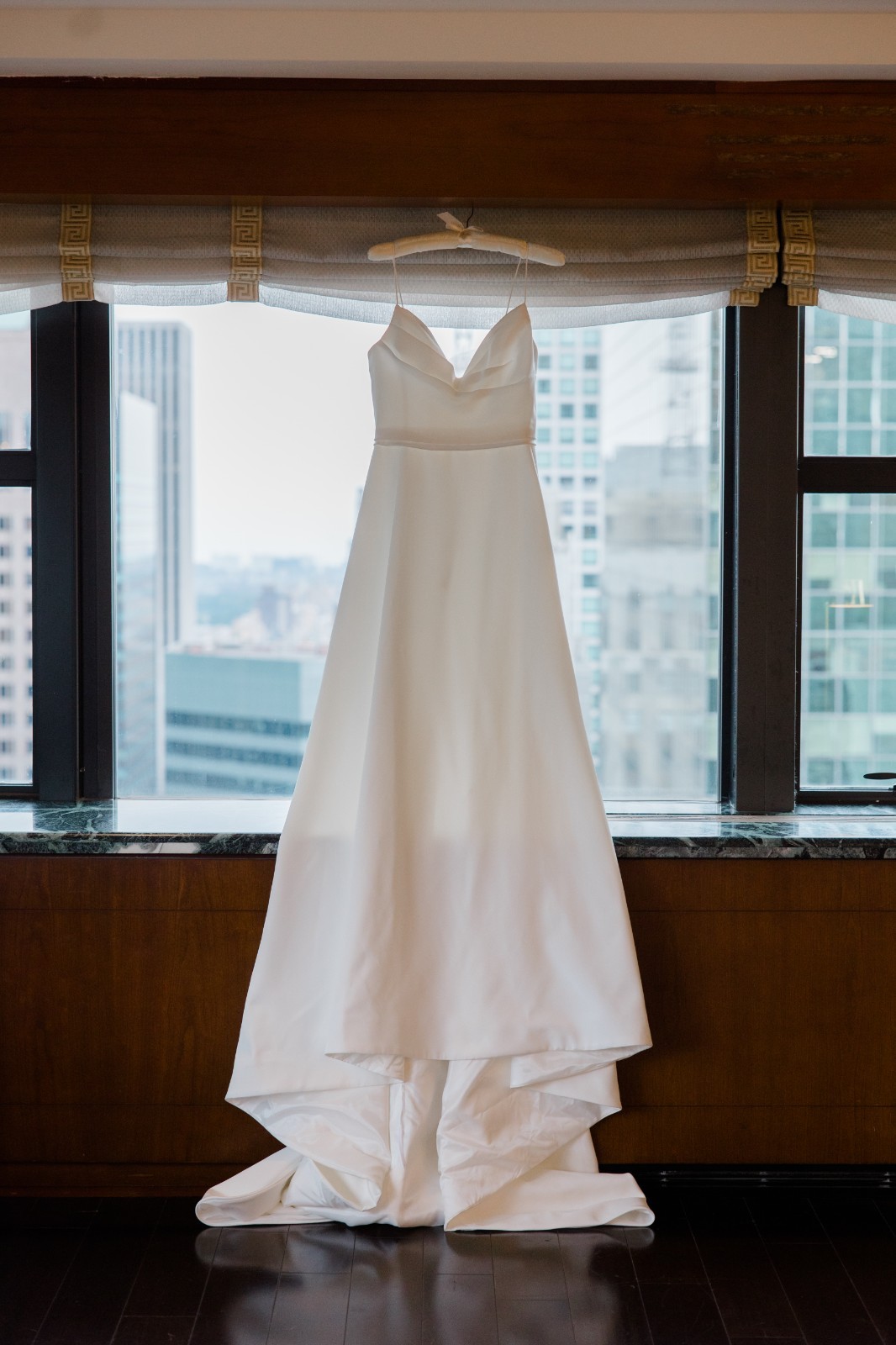 Elegant off-white A-line Floor-Length Ines di Santo “Maelle” Wedding Dress