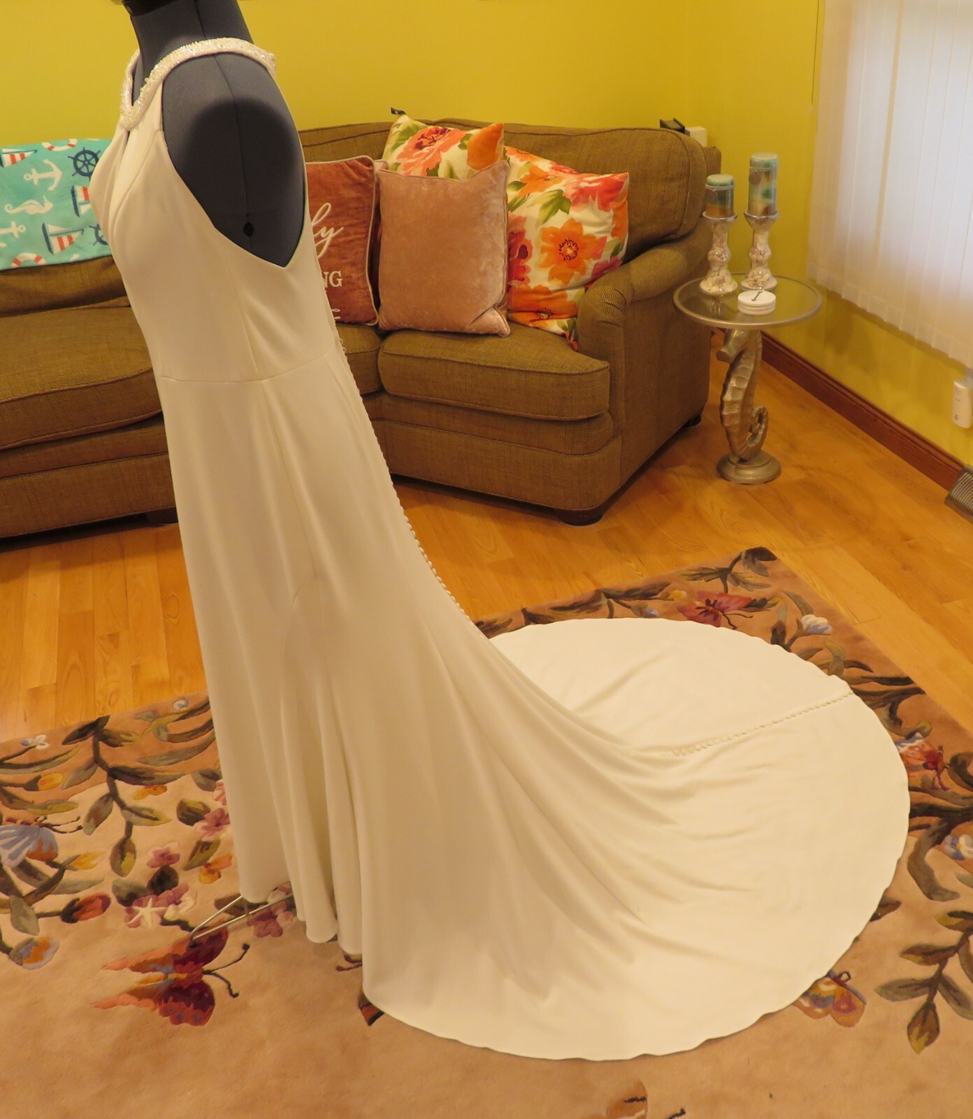 NEW Jasmine Bridal Wedding Dress Stretch Mermaid Beading Gown BEACH FREE SHIPPIN