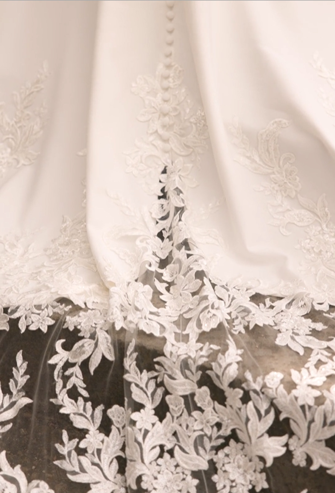 Summer fit flare crepe mermaid lace wedding dress wedding dress with train