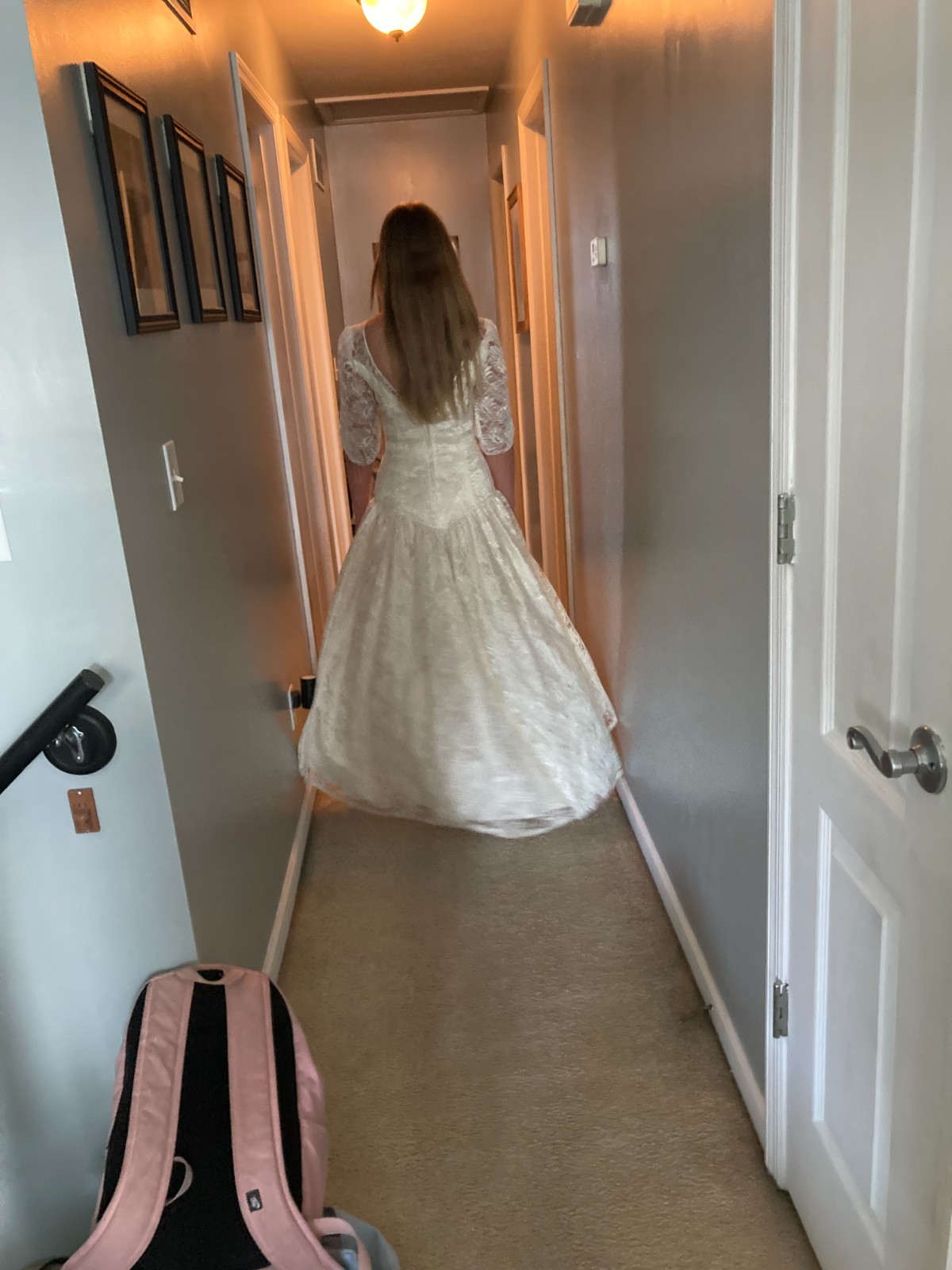 Taffeta & Lace Wedding Dress, Size 7/8 – AE dcq