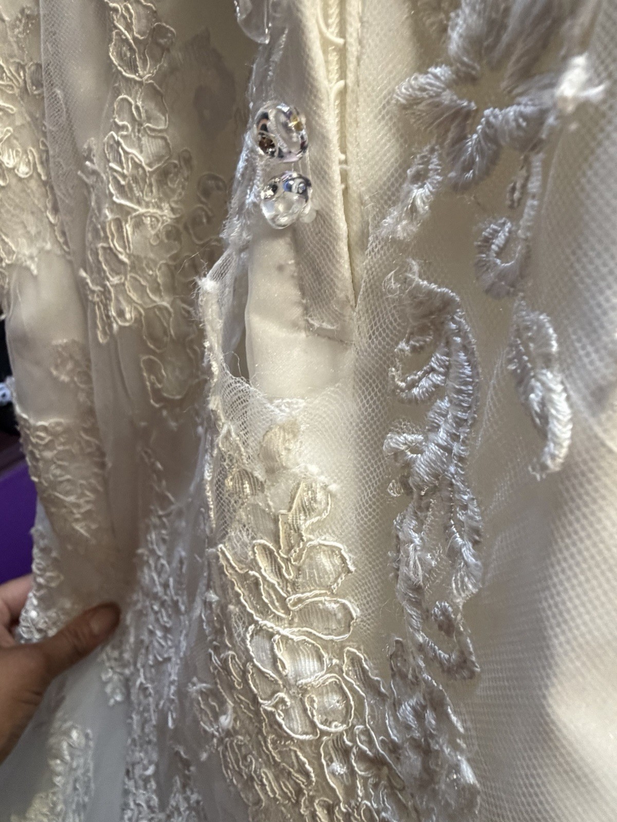 Bridal Dress Mori Lee By Madeline Gardner Gown With Stone Embroid Dress Sz6