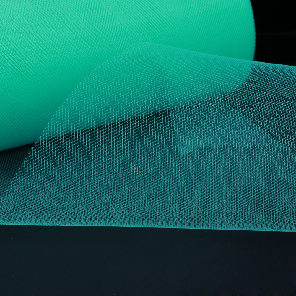 Wedding Decoration Tulle Roll 22m x 15cm Polyester Fabric Lake Green