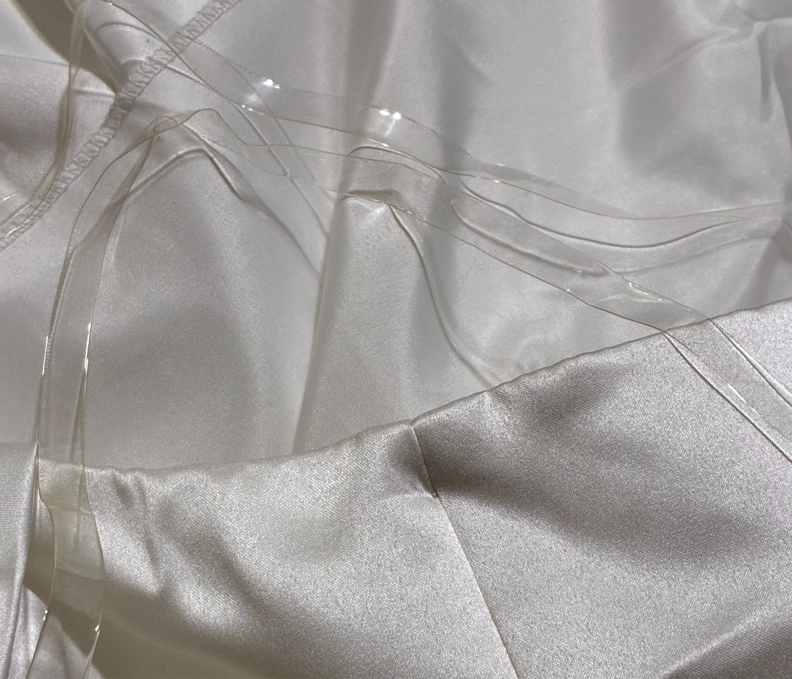 Wedding Dress Brand NWOT Ruch V-Neckline Corset Back/Side Slit(Off White)-Sz 22W
