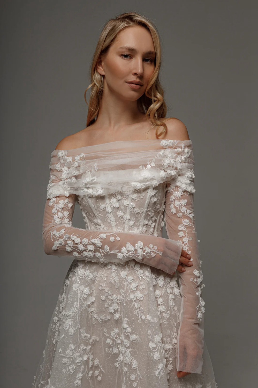 3D Lace Pearls Beaded Lace Wedding Dress Bridal Gown Custom made 2-28W Short