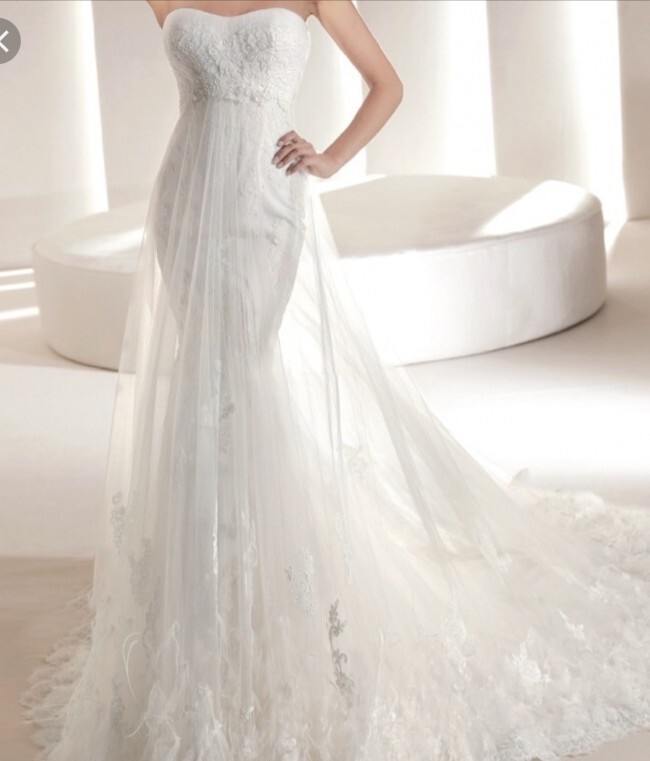 La Sposa Swarovski Crystals Sweetheart Wedding Dress Size 2-4