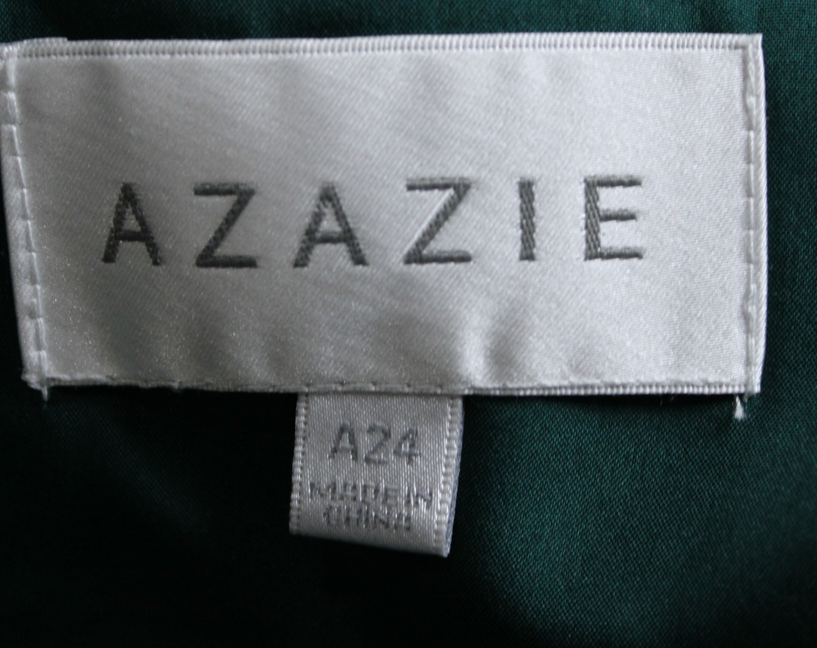 Azazie Women’s Soren A-Line Pleated Ruched Chiffon Dress AP2 Pine Size: A24
