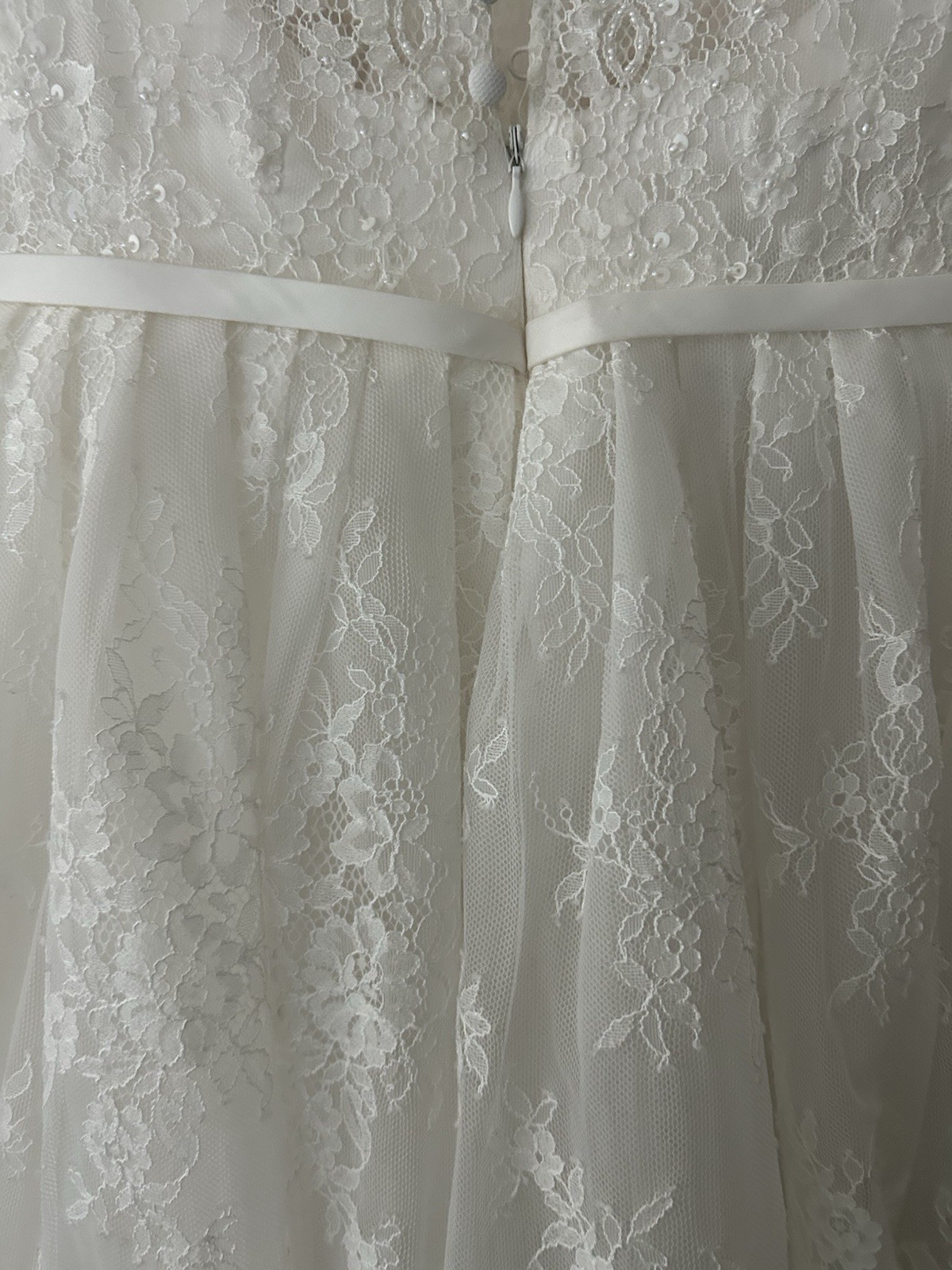 Rosa Clara Amalia Tea Length Lace Dainty Wedding Dress Size 10 NWOT