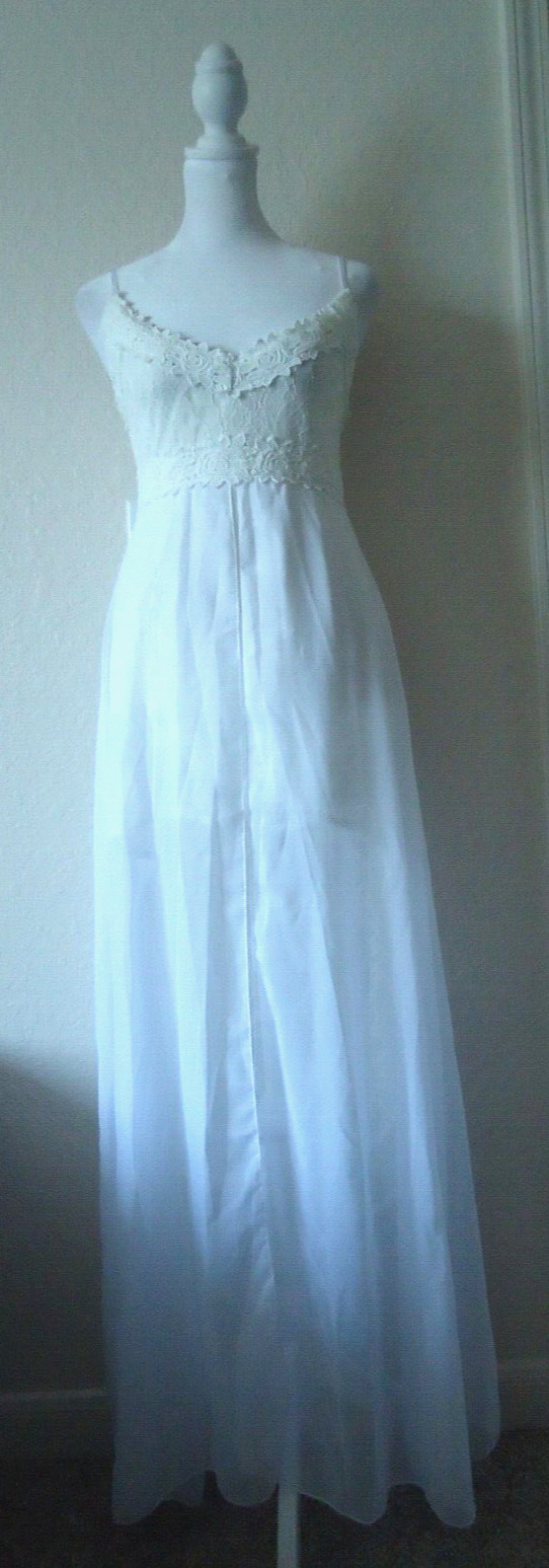 WEDDING Women’s Beach Romantic White Dress Sweatheart Chiffon With Lace Size-M
