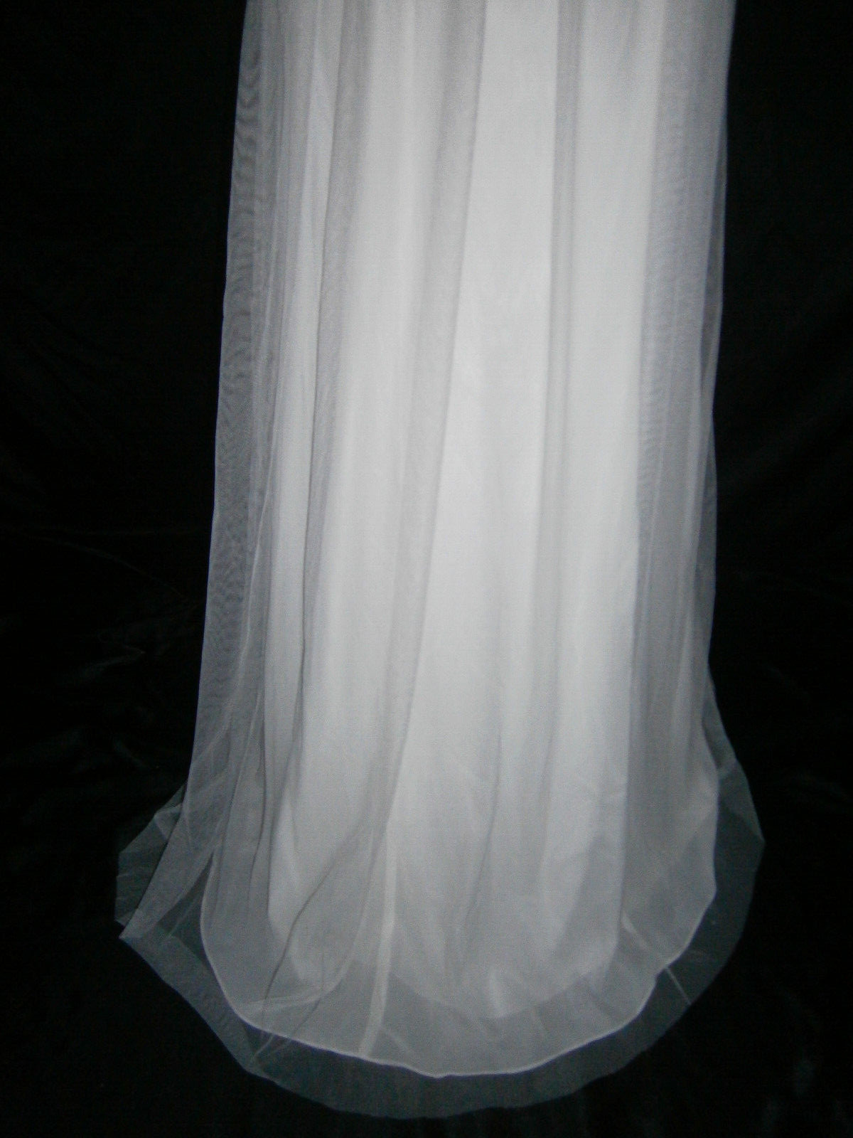 Barijay 200 Wedding Dress Ivory 8 Sheath Swarovski Crystal Tulle Ruching NWT
