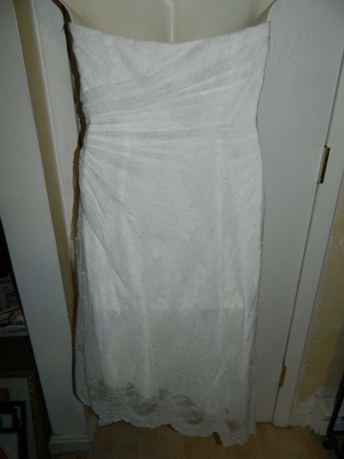 WATTERS & WATTERS NWT Yolanda Sleeveless White Bohemian Lace Wedding Dress Sz 10