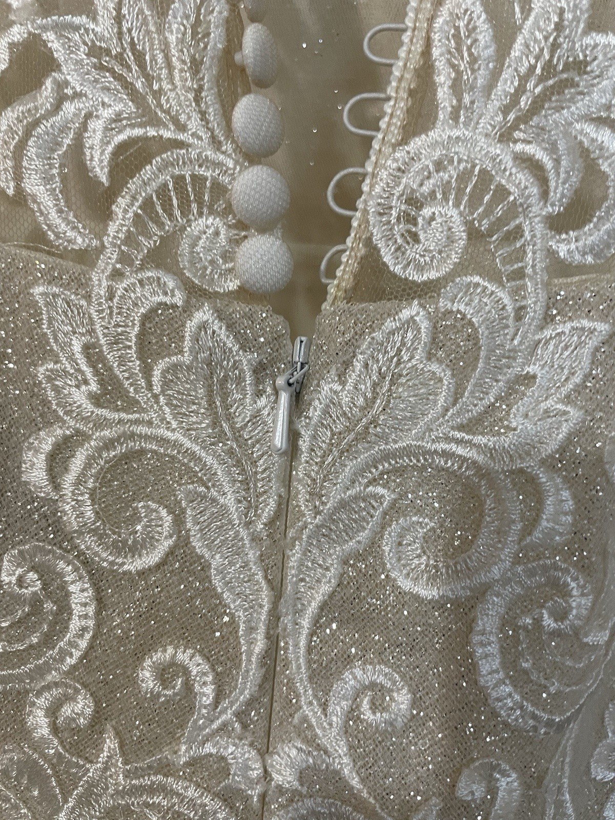 Impression Bridal Ashley And Justin Wedding Dress Ivory/Nude Size 12 Worn Once