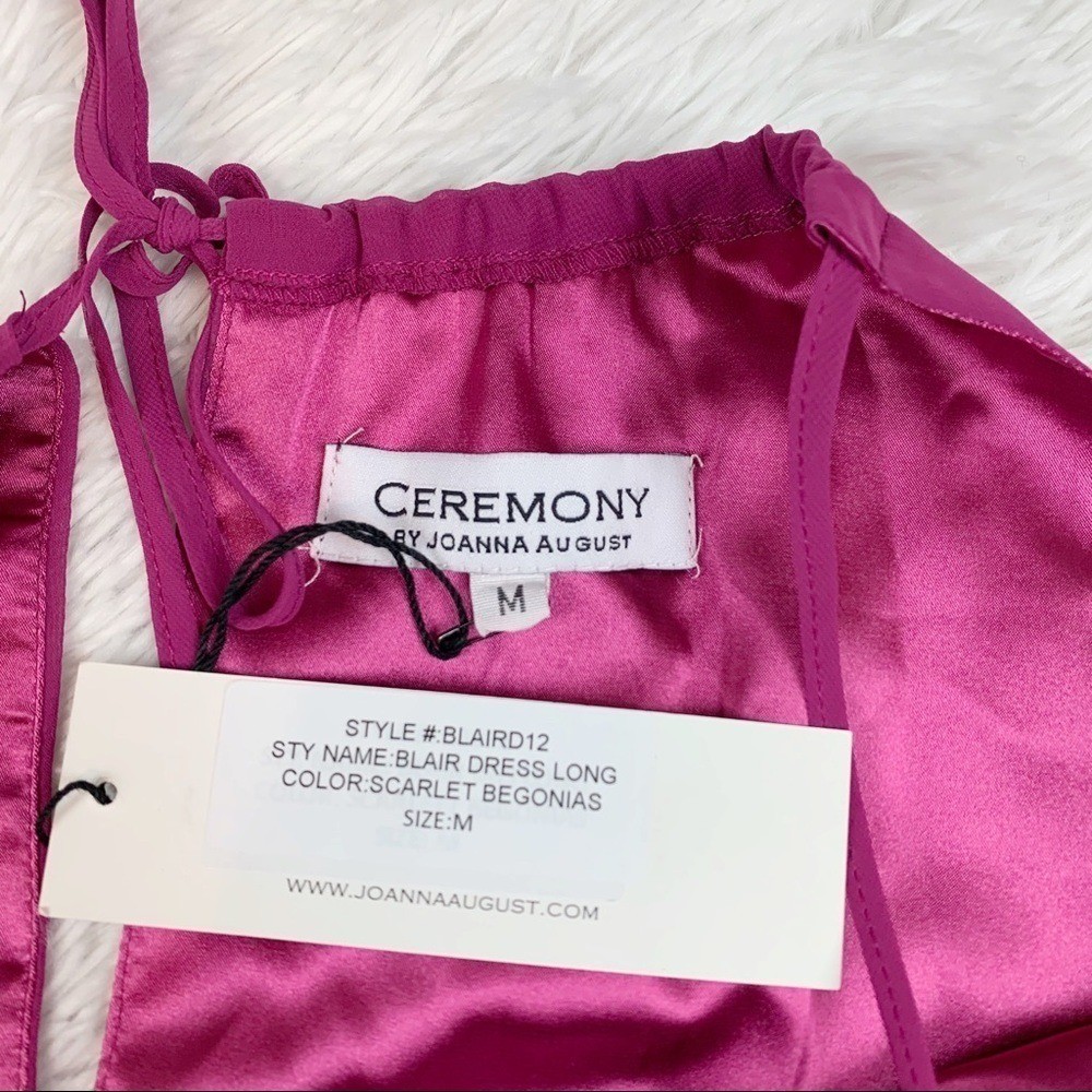 Ceremony new halter neck Blair maxi dress elastic waist in pink women’s M