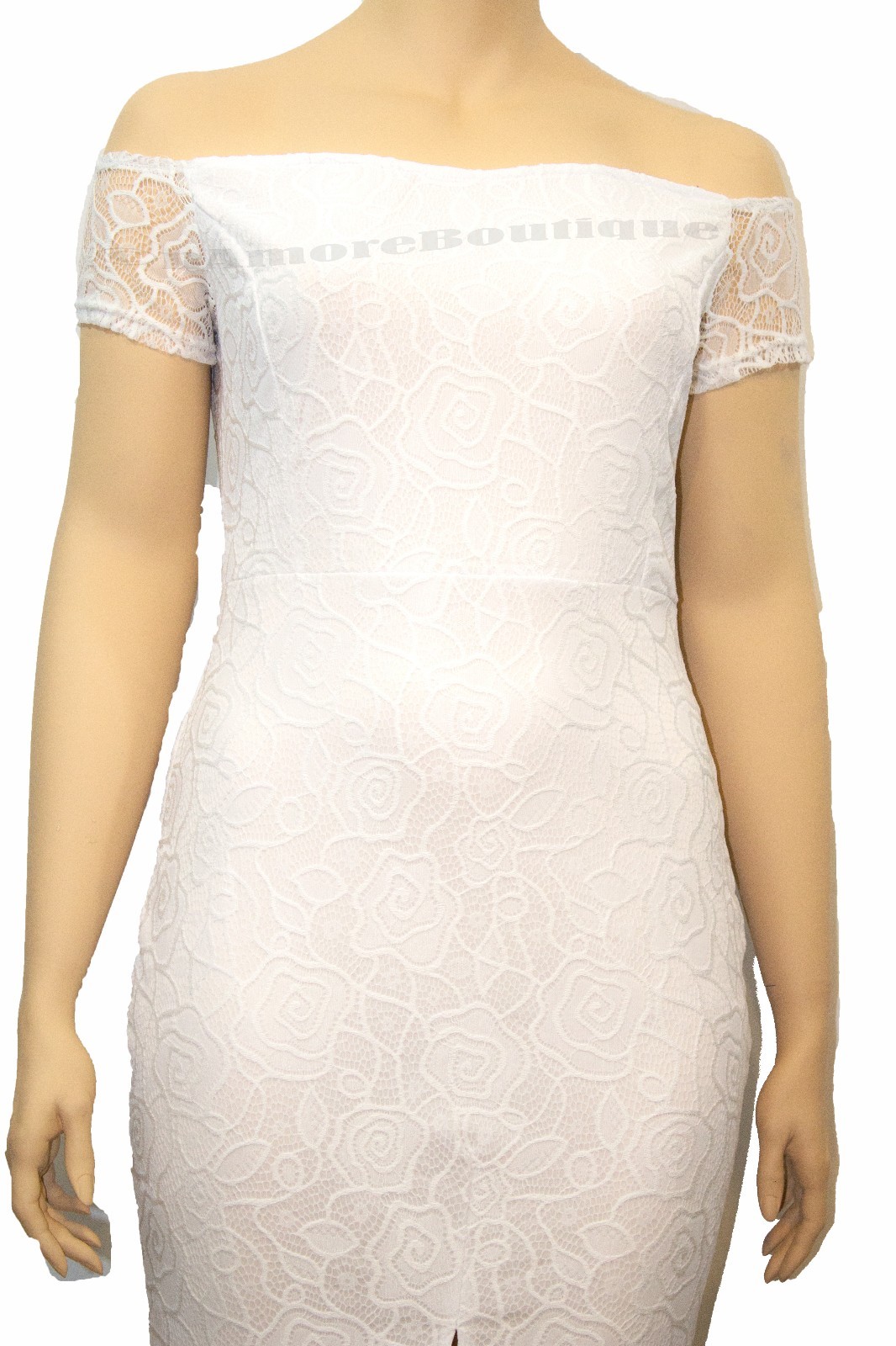 Plus Size Off Shoulder Lace Gown Wedding Gown White or Pink Dress XL XXL XXXL
