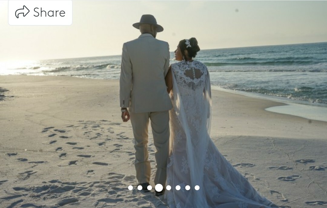 Mermaid Wedding Dress and Cloak Veil