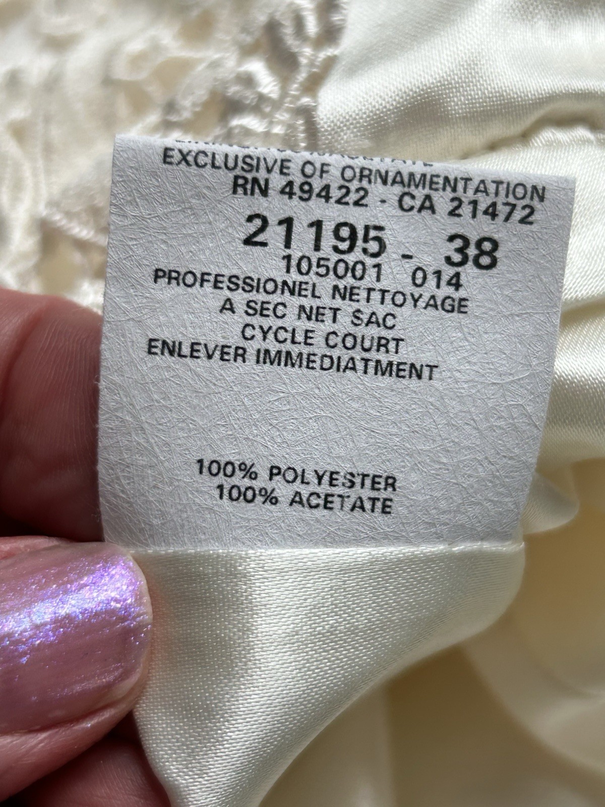 Jessica McClintock Sleeveless Wedding Gown Dress Ivory Lace Bodice Size 8