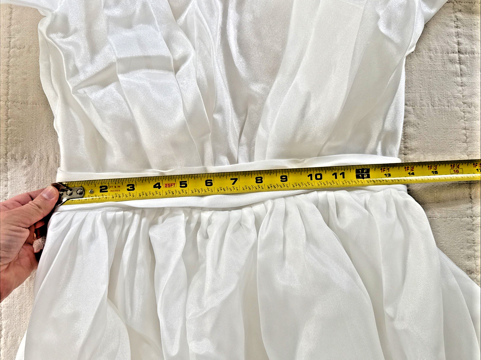 Unbranded Wedding Dress w/ Slip Dress Size 4/6 Long Balloon Sleeves