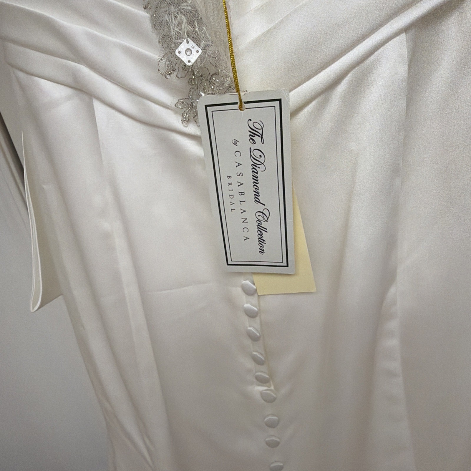 Vintage Casa Blanca Size 10 Strapless Wedding Dress