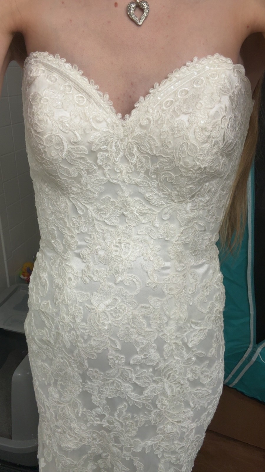 Allure Wedding Dress, Size 6, Worn 1 Time.