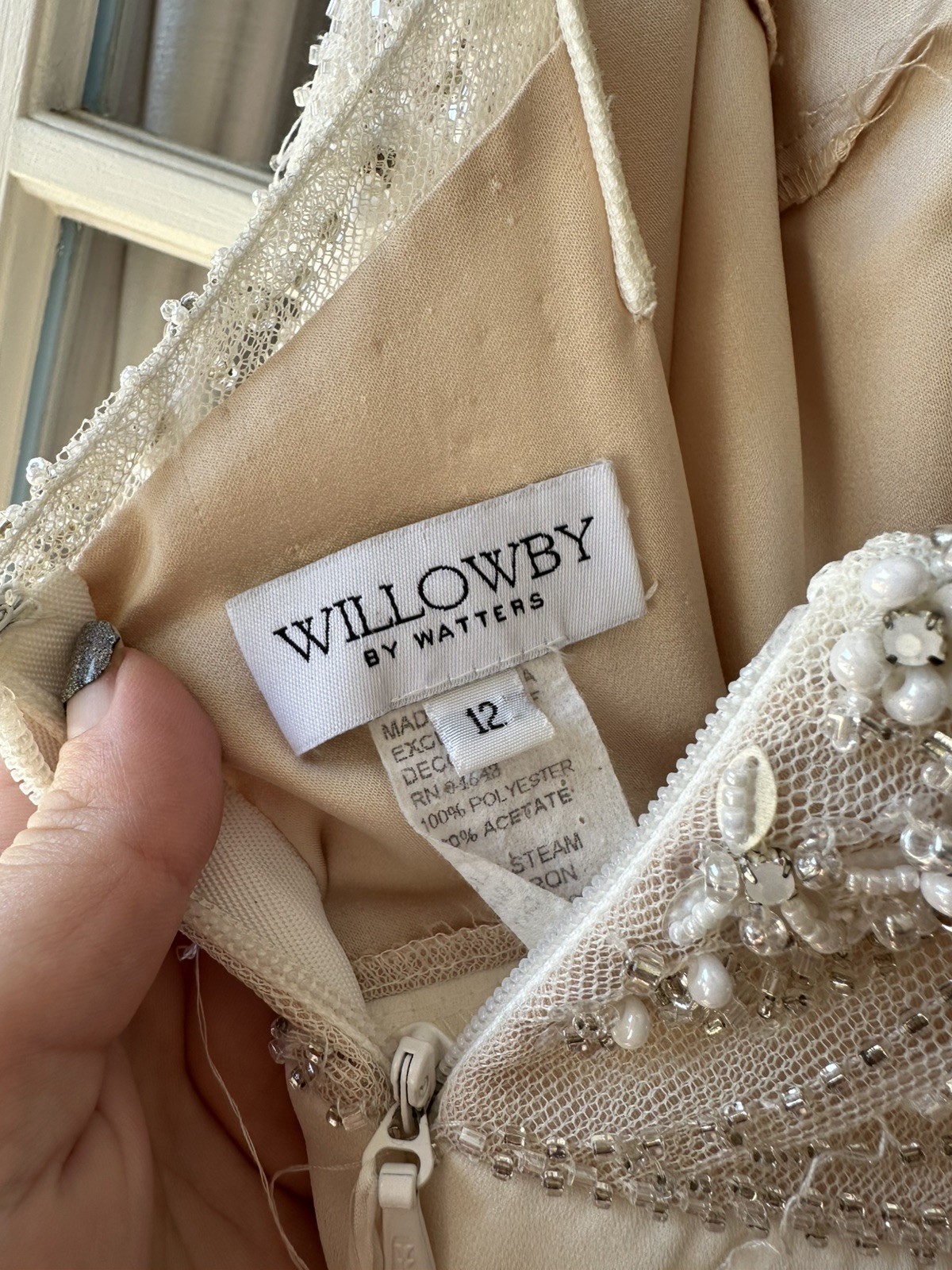 Willowby by Watters Irene Women’s Wedding Gown Size 12 Unaltered Sample Dress