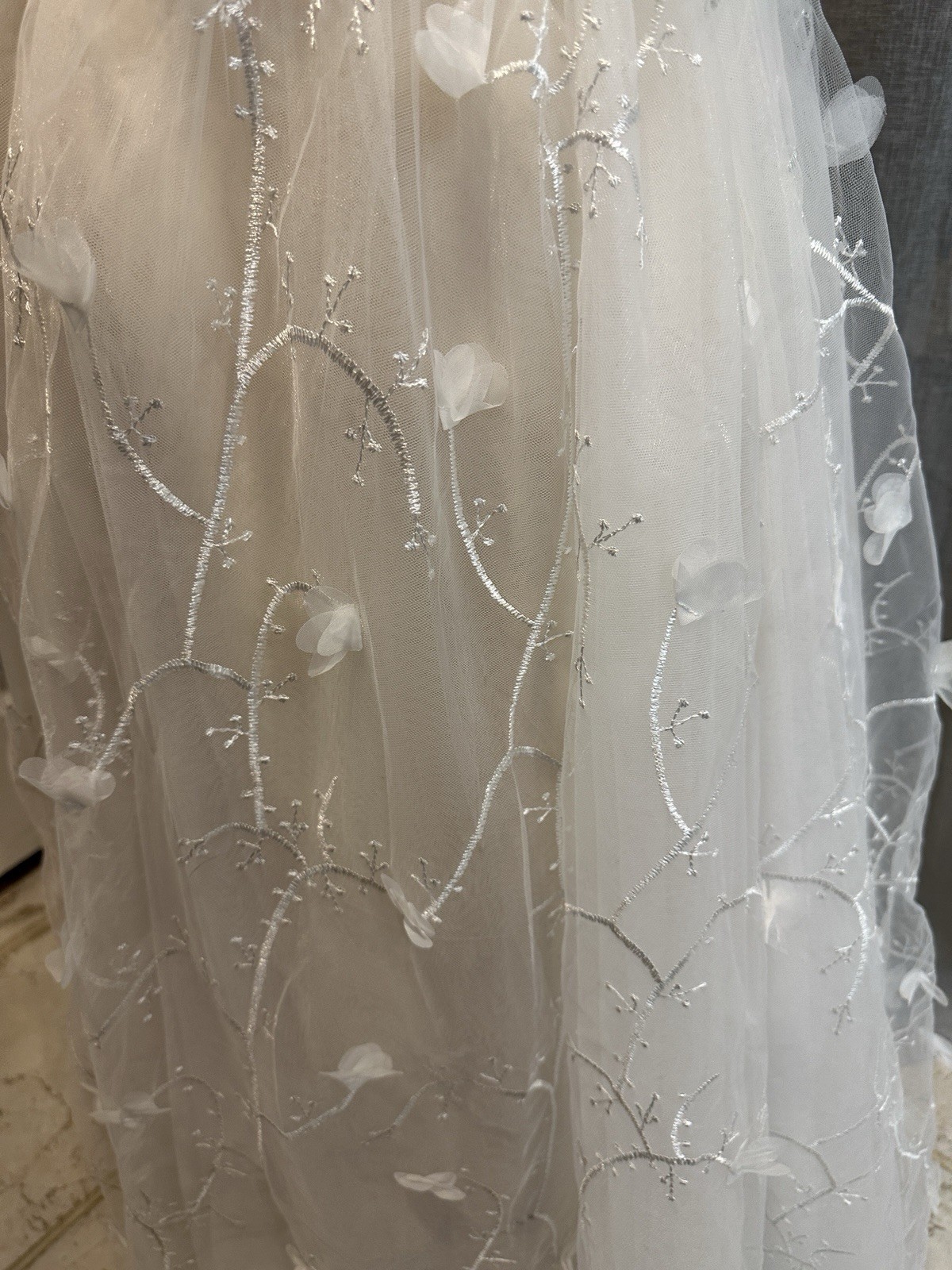 CocoMelody A-Line Tea Length Lace Wedding Dress