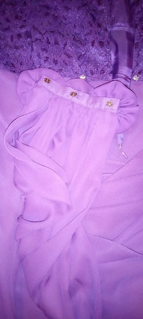 Lanz of Salzburg Purple Rayon Nylon Lace Special Occassion Nwt Dress (Size 26W )