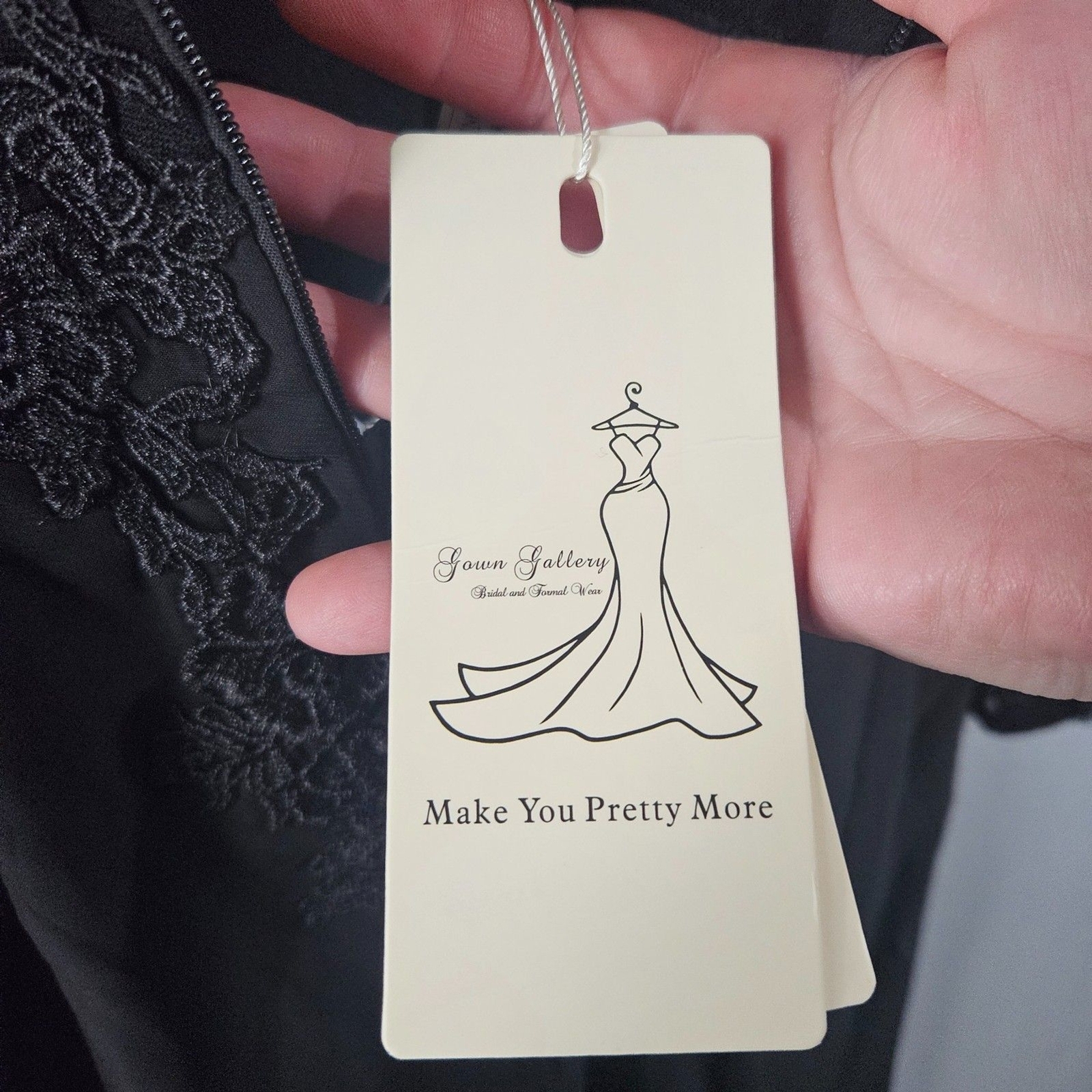 New Black Wedding Dress Sz 10 Off Shoulder Maxi Slim Lace Applique Goth Witchy