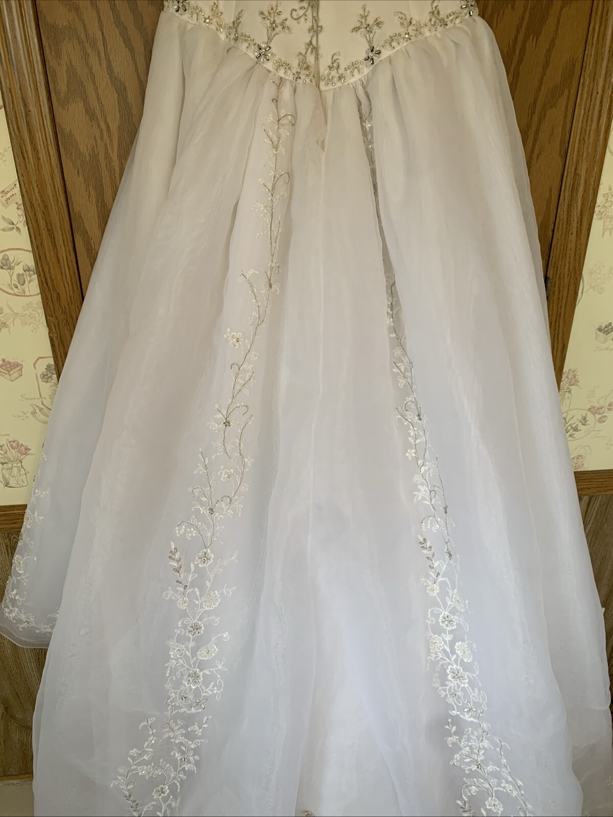 Casablanca Bridal Style 1690 White Size 6 But Altered Hippy Cinderella Strapless
