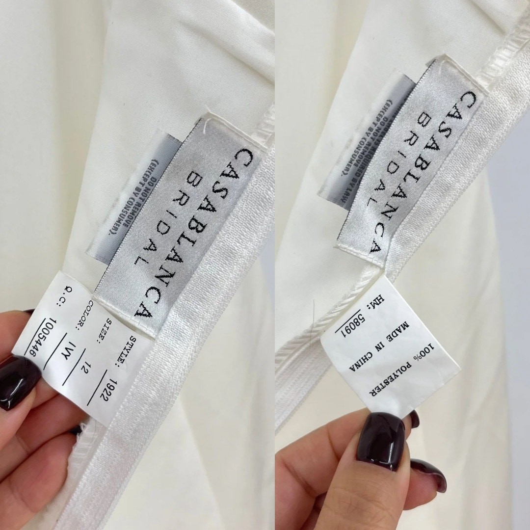 Casablanca Bridal | NWT Strapless Crystal Wedding Dress 1922 Size 12
