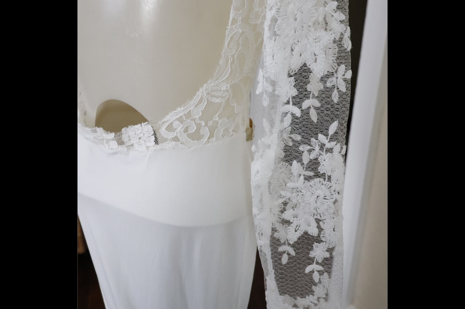 Unbranded See-Through and Lace Wedding Dress – See measurements