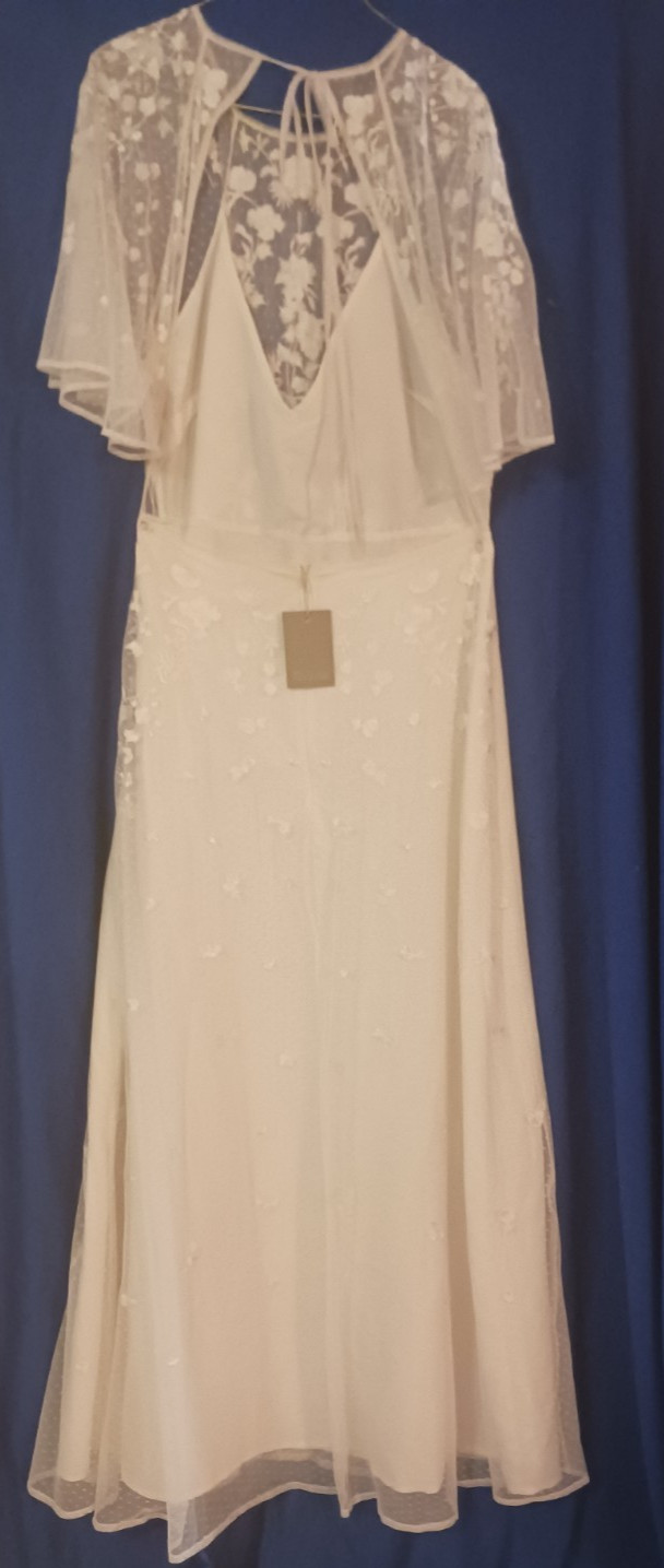 Asos Bridal White “Backless” dress – Size 14 US